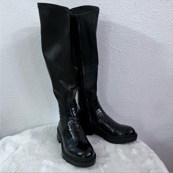 NWOB Franco Sarto Keaton black knee high boot - Picture 7 of 10
